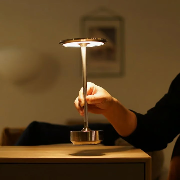 LED Rechargeable Aluminum Desk Lamp with Touch Switch