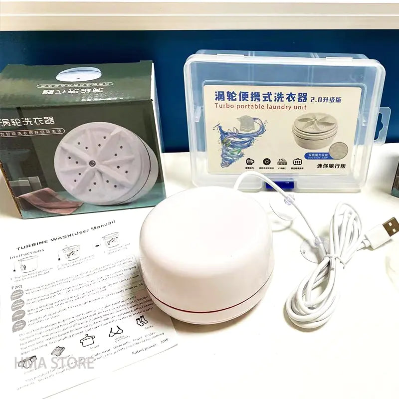 Portable Turbo Ultrasonic Washing Machine