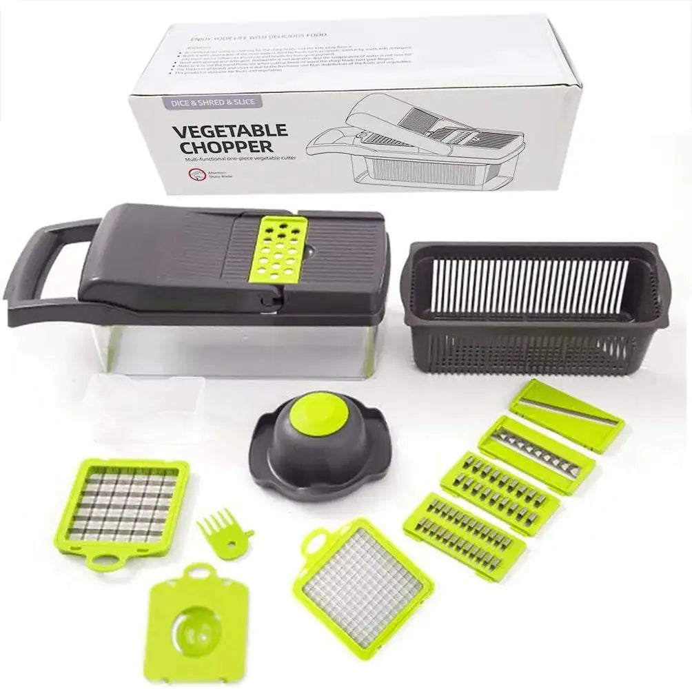 12 in 1 Vegetable Cutter Chopper With Basket